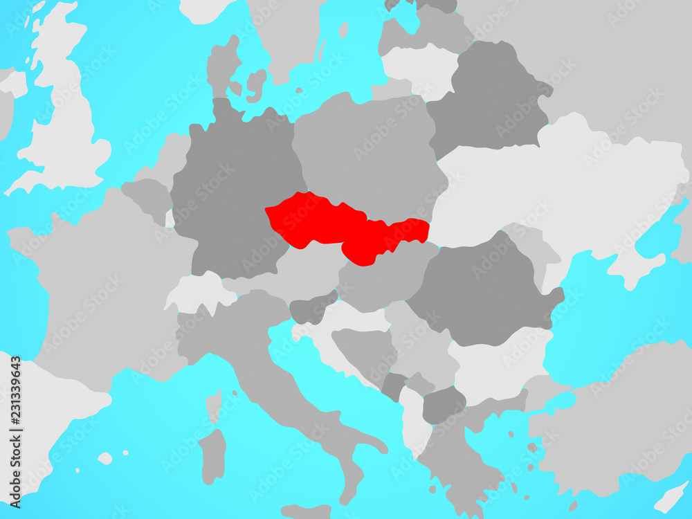 Czechoslovakia on map Czechoslovakia on map