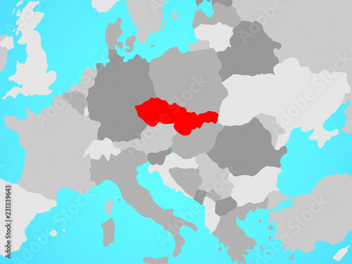 Czechoslovakia on map