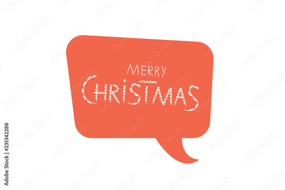 Merry Christmas brush handwritten lettering. Vector illustration. Merry Christmas brush handwritten lettering. Vector illustration.