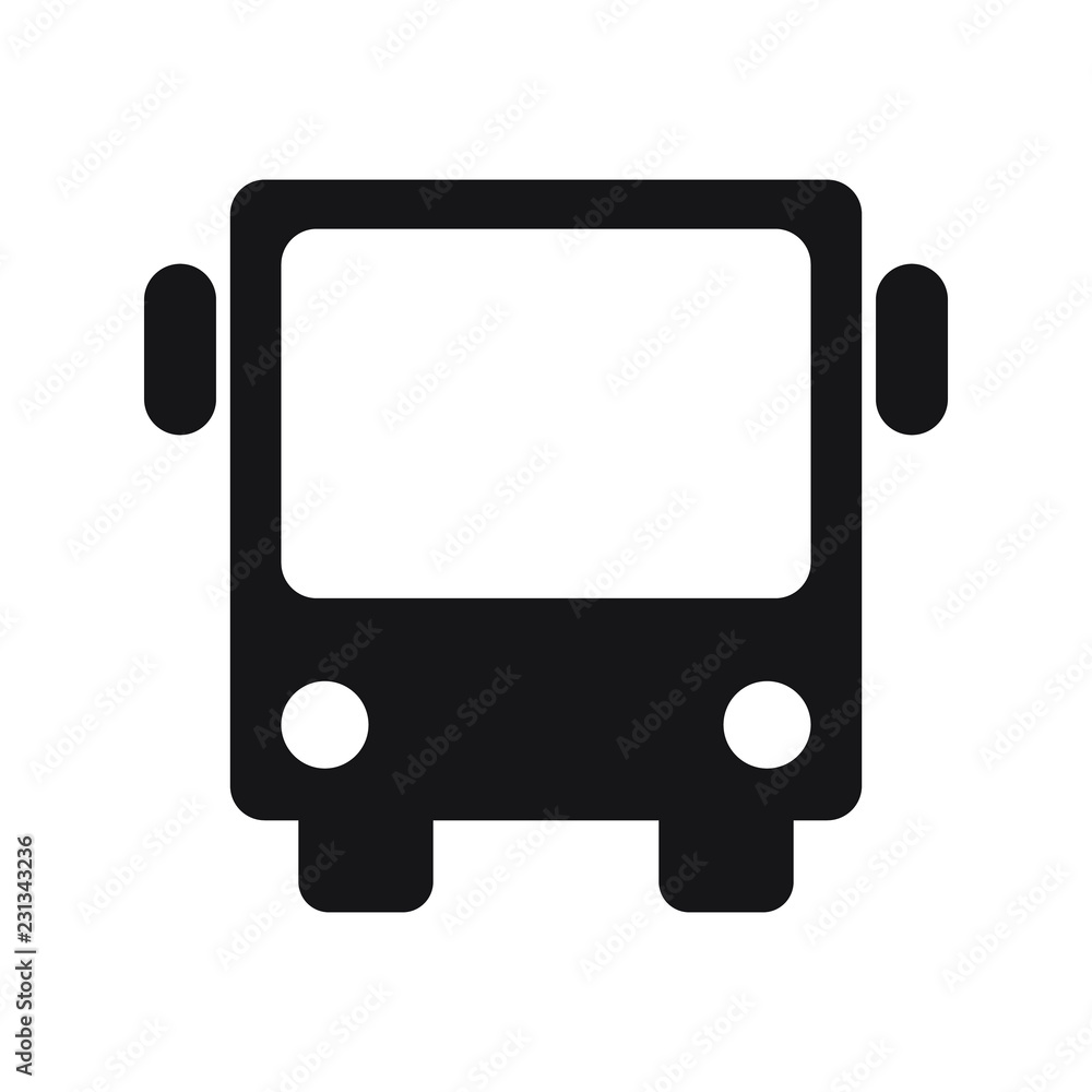 Bus icon in flat style, bus icon vector illustration, bus icon for your web site design Bus icon in flat style, bus icon vector illustration, bus icon for your web site design