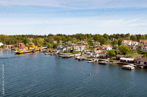 Panoramic view of the island in Sweden