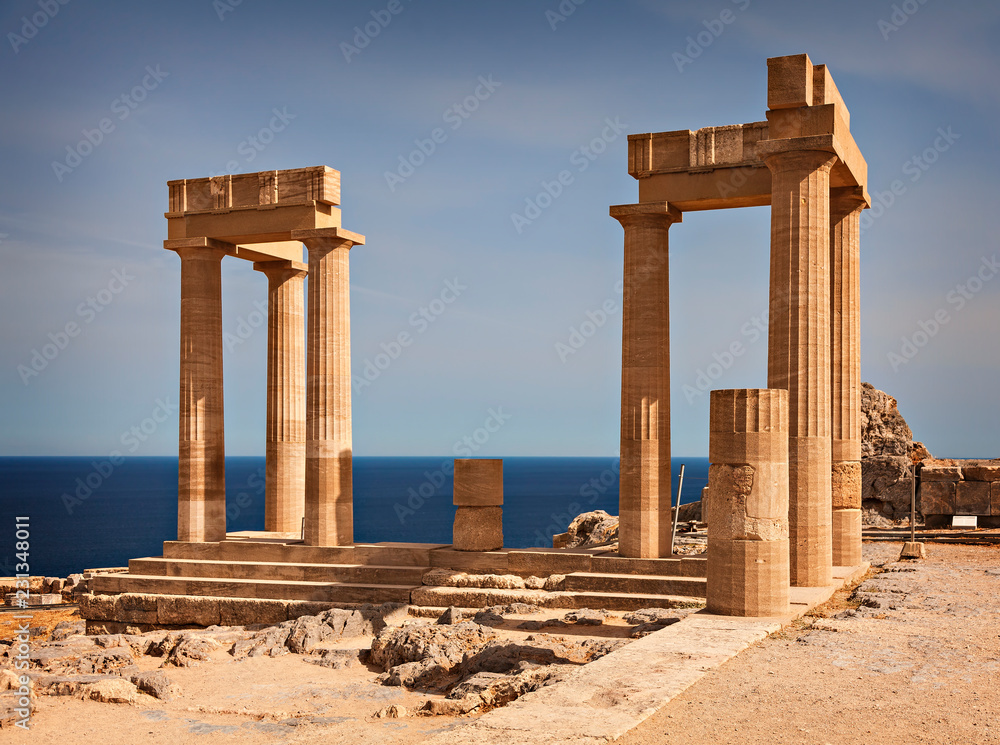 Lindos temple remains
