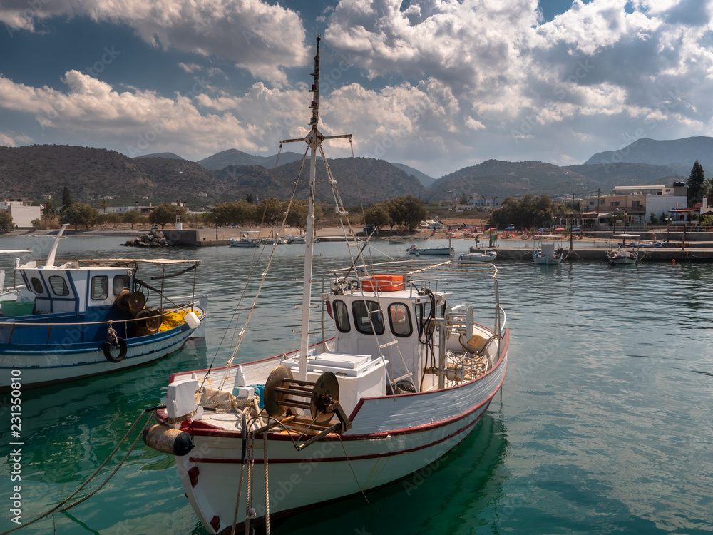 Milatos harbour view. North East Crete