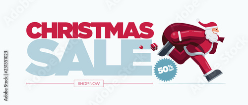 Christmas Sale Concept Design Banner