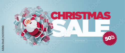 Christmas Sale Concept Design Banner Collection