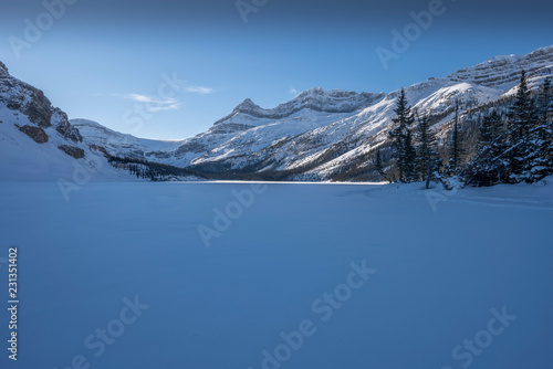 Bow Lake in Winter