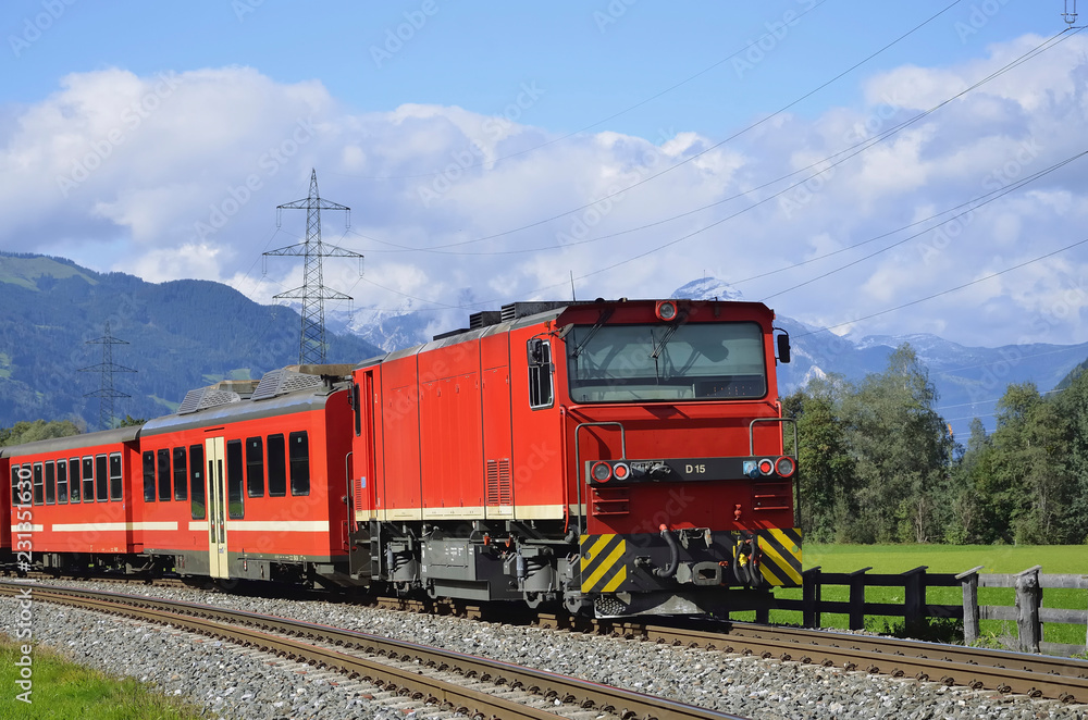 Zillertalbahn im Zillertal