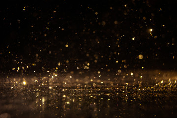 Abstract of christmas and bokeh light with glitter background