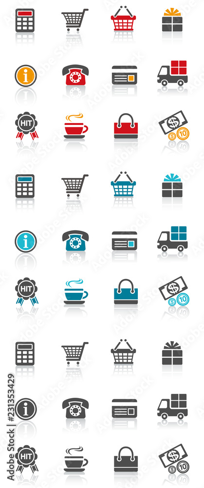 shopping icon shopping icon