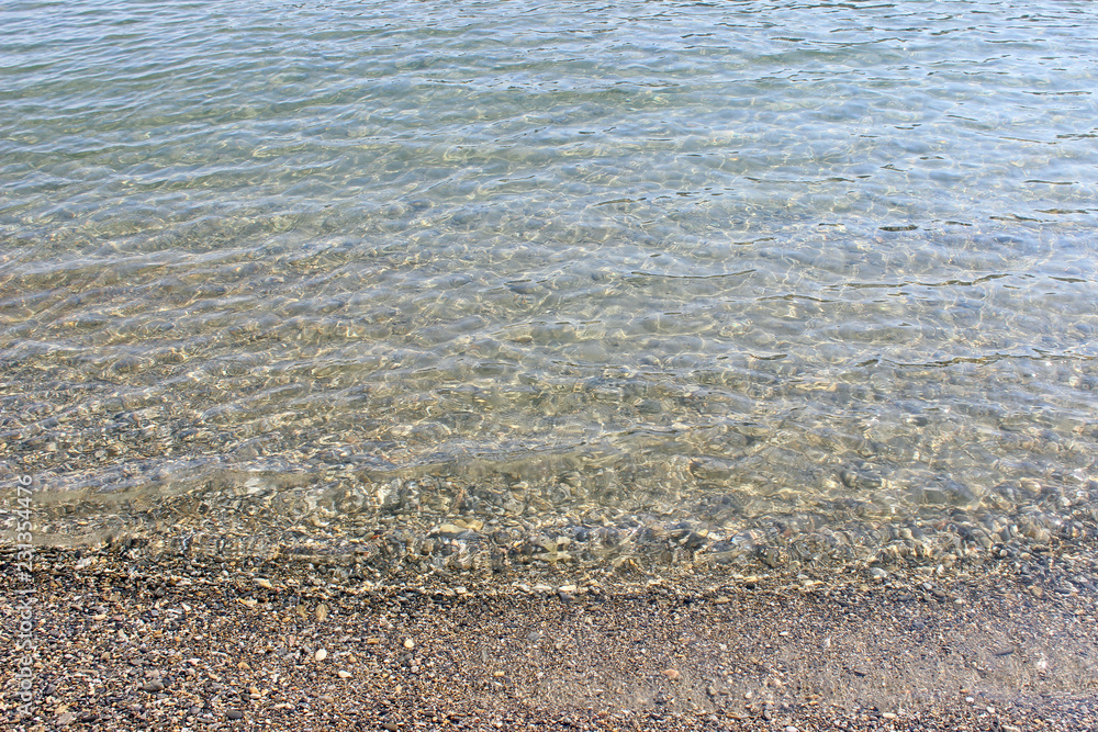 Clean sea water surface seabed visible texture ripples background horizontal Clean sea water surface seabed visible texture ripples background horizontal