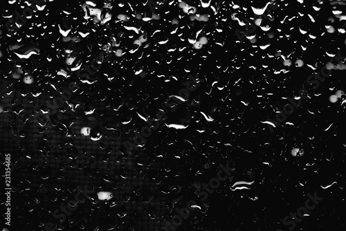 raindrops on the glass photo