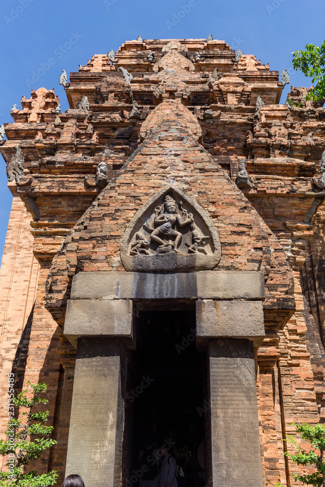 Fototapeta premium architectural details at The Po Nagar Towers Cham In Nha Trang, Vietnam