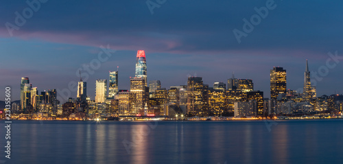 Photography City of San Francisco Just Before Daybreak