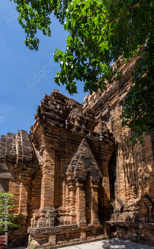 architectural details at The Po Nagar Towers Cham In Nha Trang, Vietnam