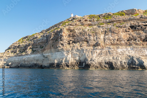 High rocky coast of Mallorca