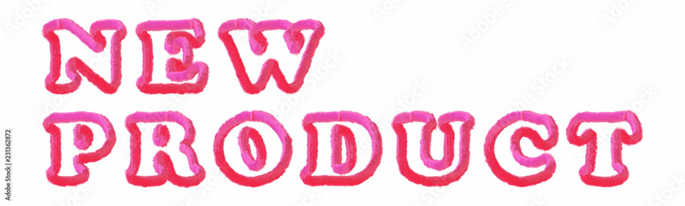 New Product - clear pink text written on white background New Product - clear pink text written on white background