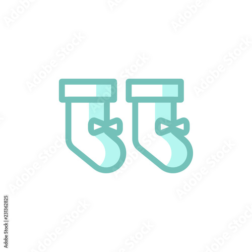 bootees icon vector