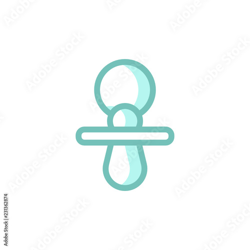 dummy teat icon vector