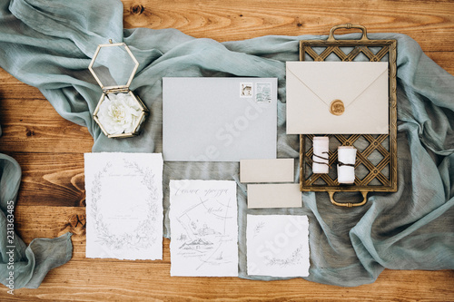 Wedding calligraphy and poligraphy