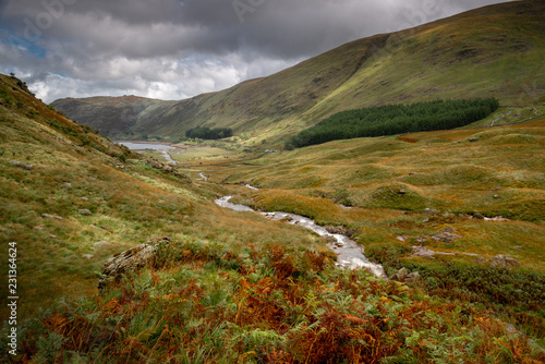 Hiking at Haweswater Reservoir, Lake District, England