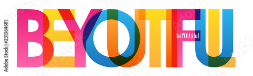 BEYOUTIFUL letters banner