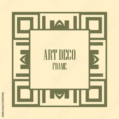 Art Deco Border Frame