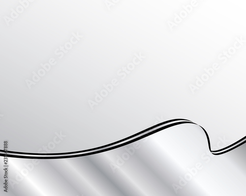 Background-Abstract Silver and Black Ribbon
