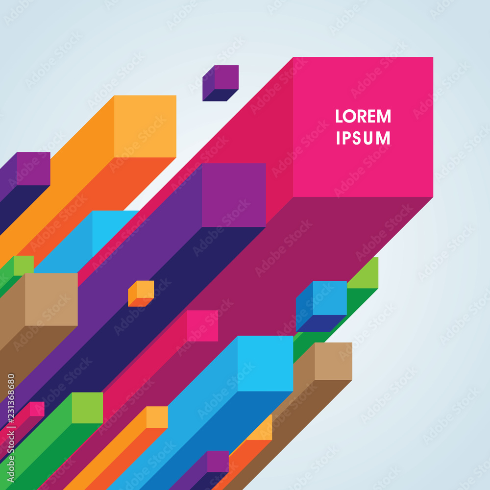 Abstract colorful geometric background. Can be used for wallpaper, template, poster, backdrop, book cover, brochure, leaflet, flyer