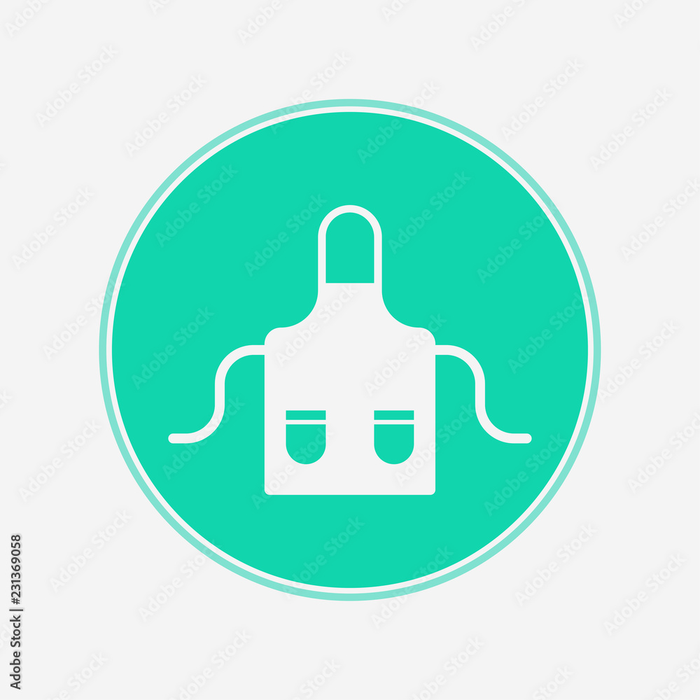 Apron vector icon sign symbol