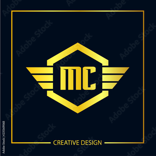 Initial Letter MC Logo Template Design Vector Illustration