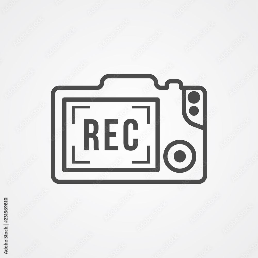 Camera vector icon sign symbol Camera vector icon sign symbol