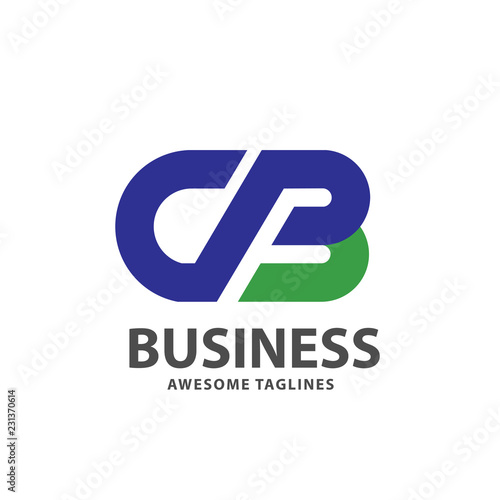 creative strong initial letter cb logo vector concept