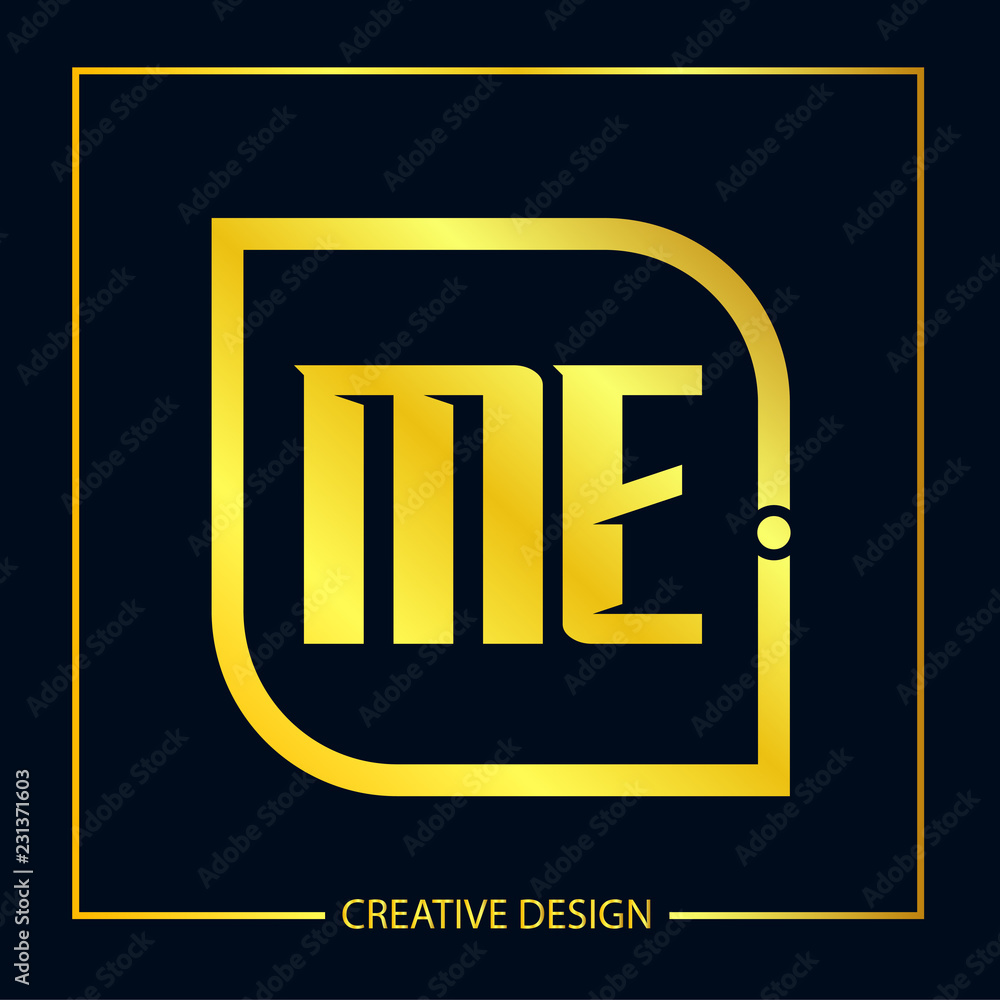 Initial Letter ME Logo Template Design Vector Illustration Initial Letter ME Logo Template Design Vector Illustration