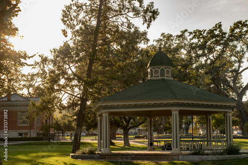 City Park Gazebo in Paso Robles, California, USA. 