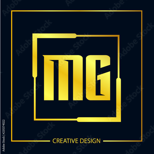 Initial Letter MG Logo Template Design Vector Illustration