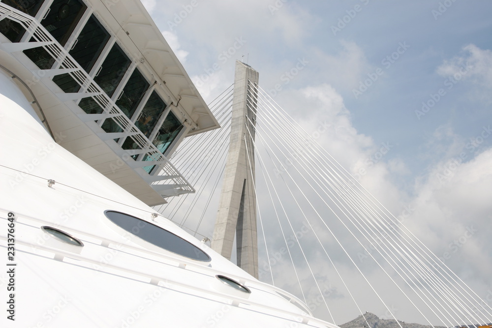 Obraz premium Ship control bridge