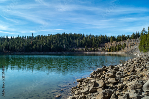 Crater Lake near Susanville, California in the Lassen National Forest