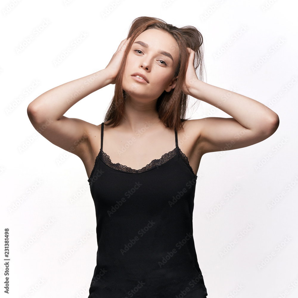 Obraz premium Natural beauty emotional girl