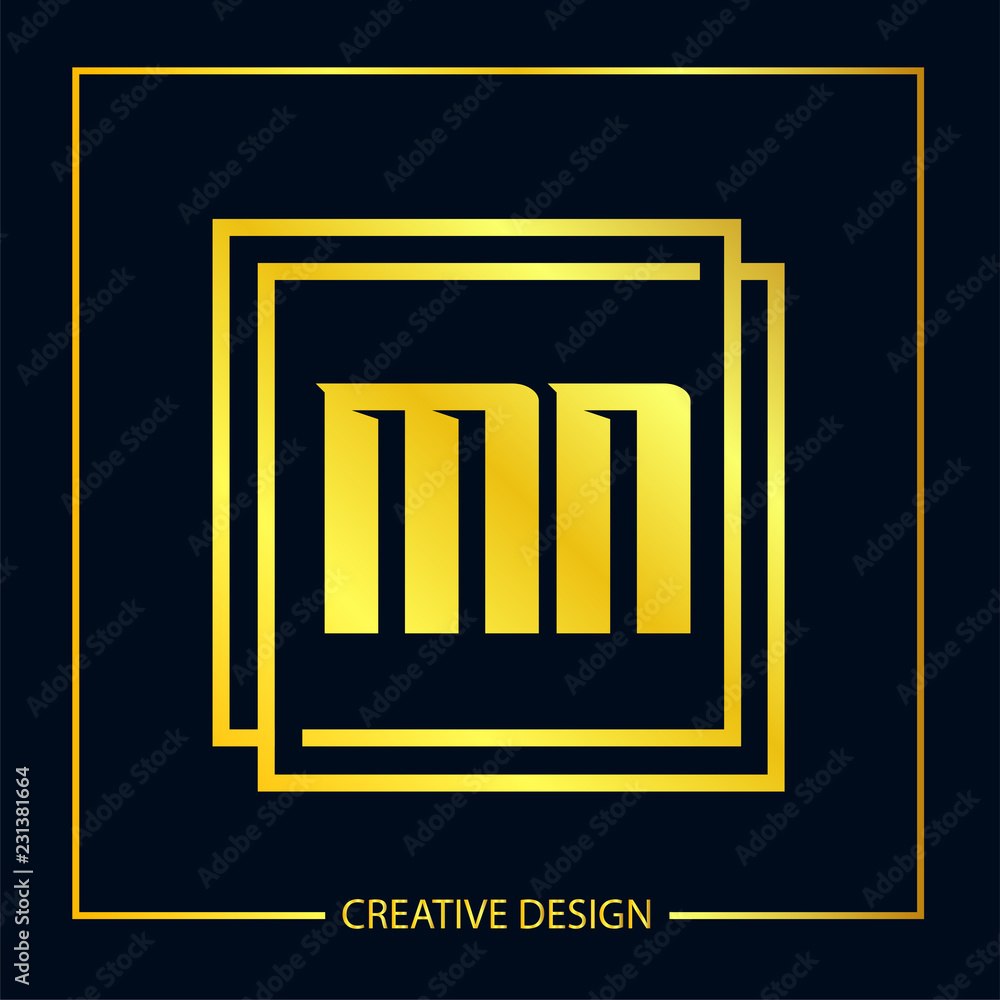 Initial Letter MN Logo Template Design Vector Illustration