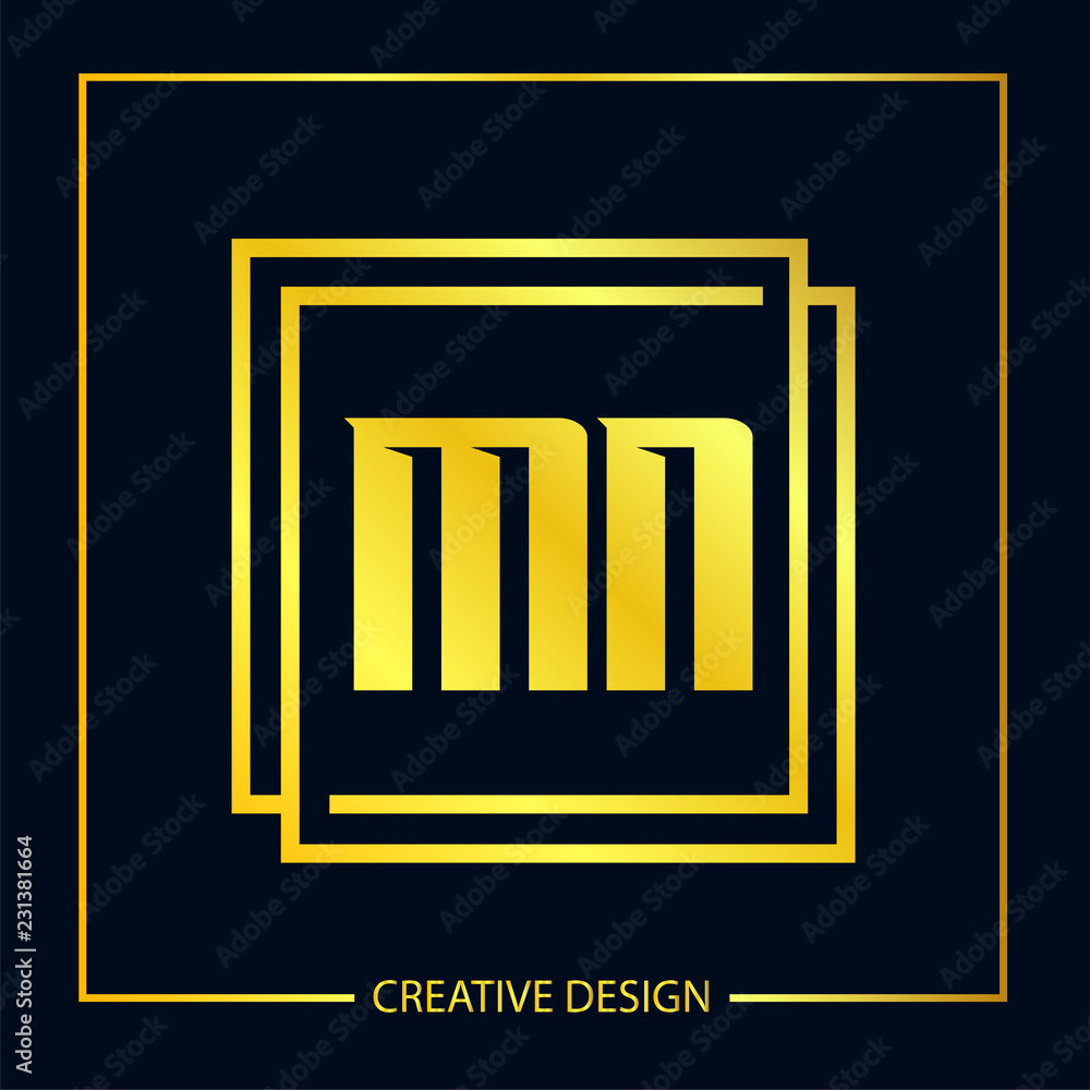 Initial Letter MN Logo Template Design Vector Illustration Initial Letter MN Logo Template Design Vector Illustration