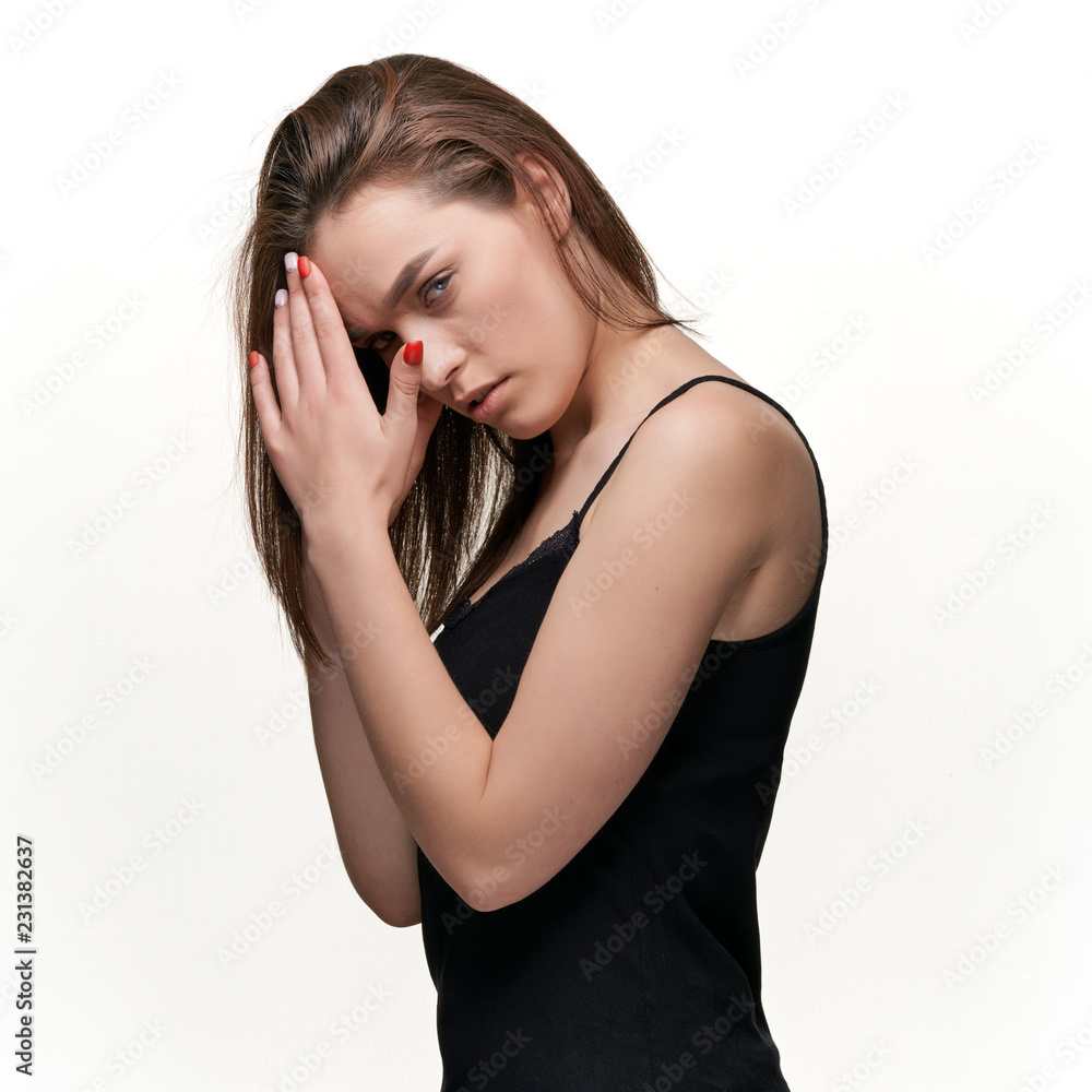 Fototapeta premium Natural beauty emotional girl