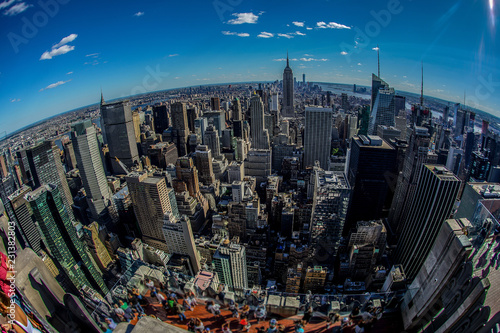 ロックフェラーセンター（トップ・オブ・ザ・ロック）からの景色