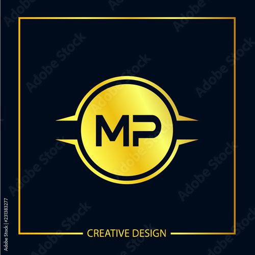 Initial Letter MP Logo Template Design Vector Illustration