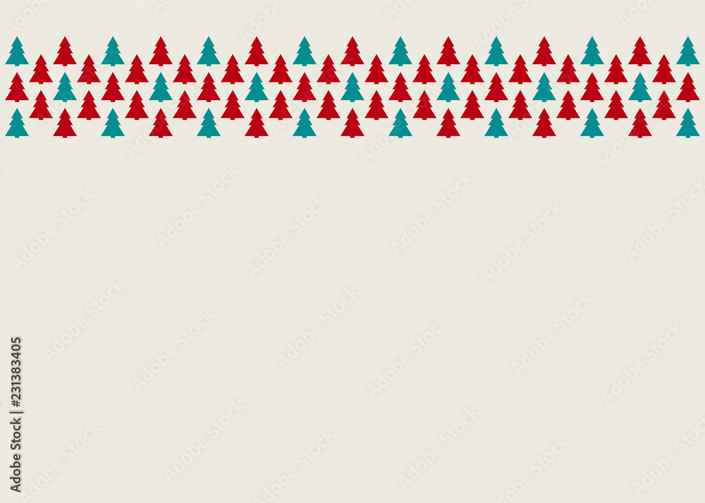 Obraz premium Background with Christmas trees. Vector.