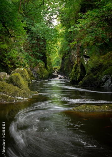 Fototapeta Naklejka Na Ścianę i Meble -  Fairy Glen Gorge, Snowdonia National Park, Wales, UK