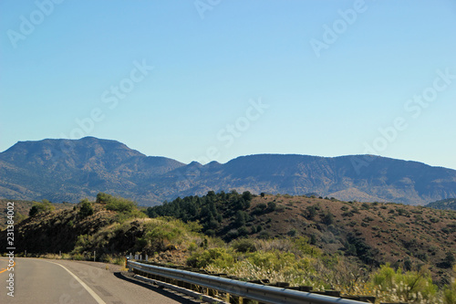 Mountain View from A Stretch of Open Highway