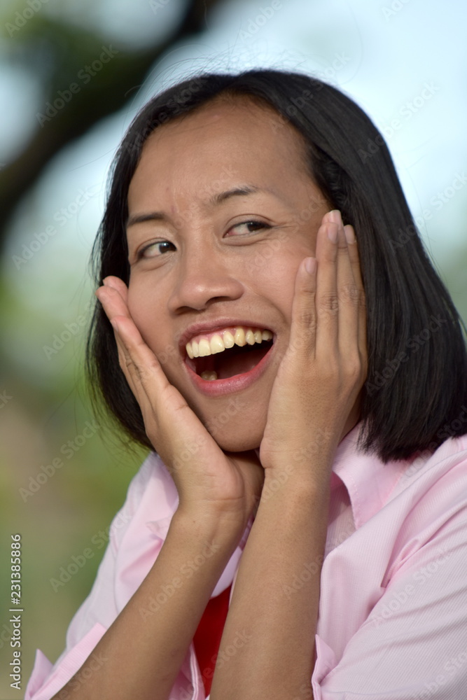 Surprised Pretty Filipina Adult Female Surprised Pretty Filipina Adult Female