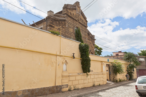 Synagogue of Egiya Kapai on Prosmushkin Street in the old part of the city of Evpatoria, Crimea, Russia photo