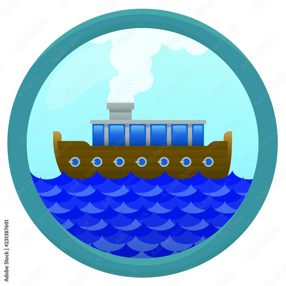 Obraz premium Boat in the see