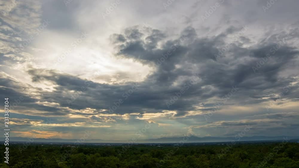 Timelapse colorful dramatic sky with cloud at Sunrise Timelapse colorful dramatic sky with cloud at Sunrise
